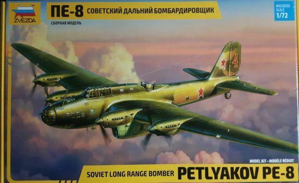Zvezda 1/72 WW2 Pe-8 Soviet Long range heavy bomber
