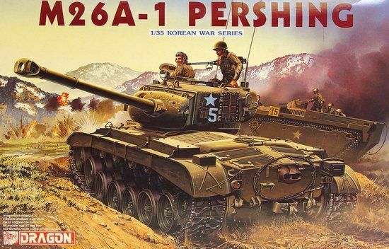 M26A-1 PERSHING Korean war tank 1/35 scale DRAGON