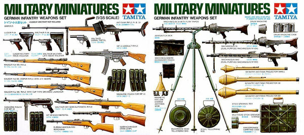 Tamiya 1/35 scale WW2 German Infantry Weapons