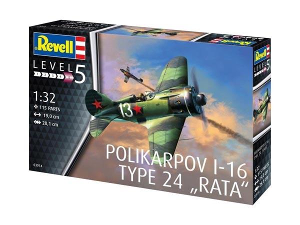 Revell 03914 Rata Polikarpov I-16 Type 24" Rat, Multi Colour, 1:32 Scale