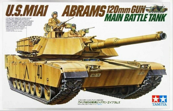 Tamiya 1/35 scale U.S.American M1A1 Abrams main battle tank model kit