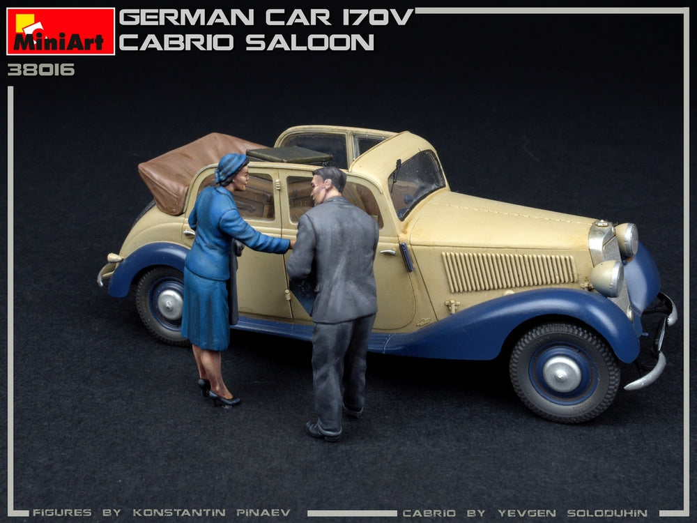 Miniart 1/35 scale WW2 GERMAN CAR 170V CABRIO SALOON