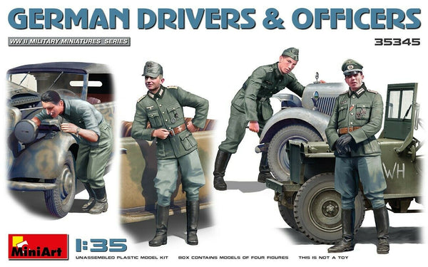 Miniart WW2 GERMAN DRIVERS & OFFICERS 1/35 scale