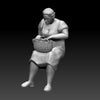 Homefront 1/35 scale 1940's era female civilian seated with basket