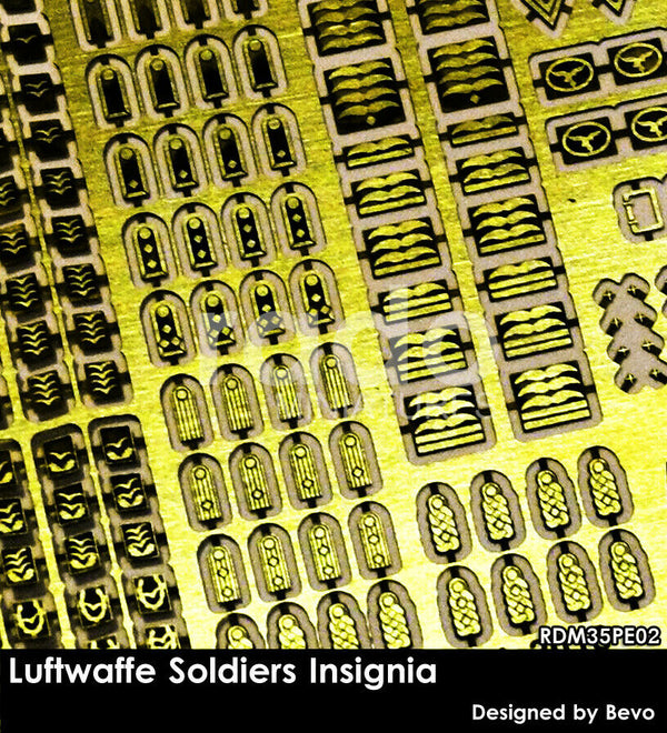 RADO WW2 Luftwaffe Insignia set 1/35 Scale photo etched upgrade kit