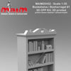 Bookshelf / Bücherregal #1 / 1/35 Scale 3D Printed model