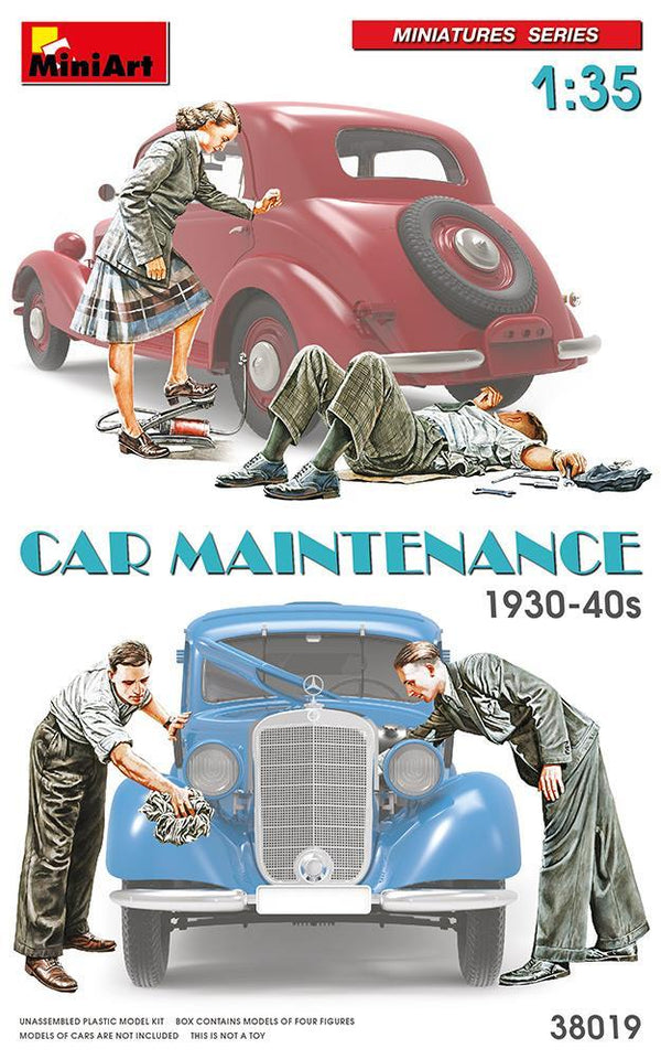 Miniart 1/35 scale WW2 era CAR MAINTENANCE 1930-40s