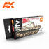 AK Interactive GEN 3 - WW2 GERMAN 1945 PANZER COLOURS PAINT SET