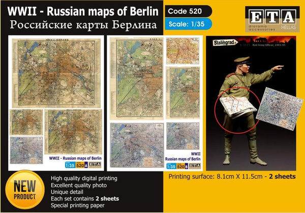 WWII- RUSSIAN maps of Berlin Suit scales