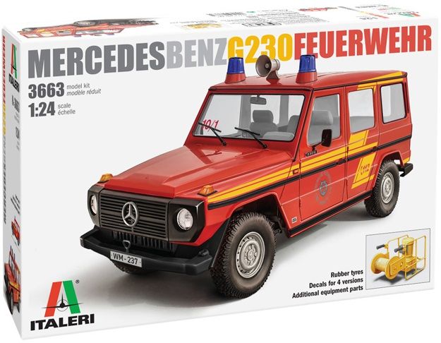 Italeri 1/24 scale MERCEDES G230 FIRE ENGINE